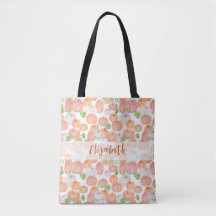 Pretty Pumpkin Custom Name Autumn