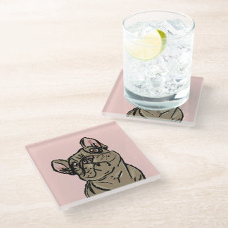 Pretty Pup Glass Coaster