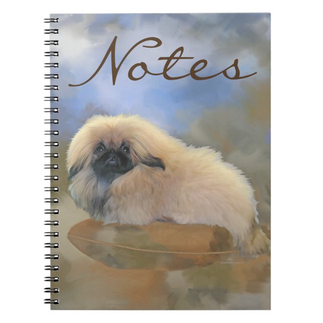 Pretty Puppy Spiral Notebook (Front)
