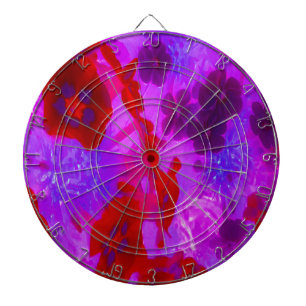 Pretty Purple and Red Garden Phlox Flowers Dartboard