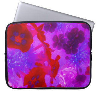 Pretty Purple and Red Garden Phlox Flowers Laptop Sleeve