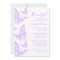 Pretty Purple Butterfly Baby Shower Invitations