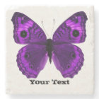 Pretty Purple Butterfly Custom Stone Coaster