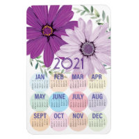Pretty Purple Daisies | Custom 2021 Calendar