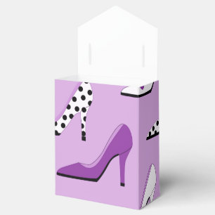 Pretty Purple Deluxe High Heels Favour Box