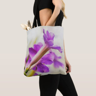 Pretty Purple Flower Art Tote Bag