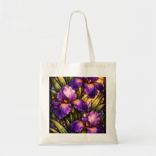 Pretty purple flowered tote bag! bag
