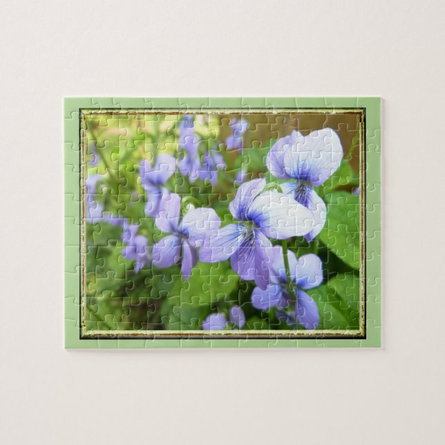 Pretty Purple Flowers Jigsaw Puzzle (Horizontal)
