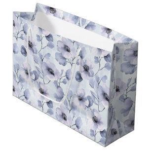 Pretty Purple Flowers Large Gift Bag