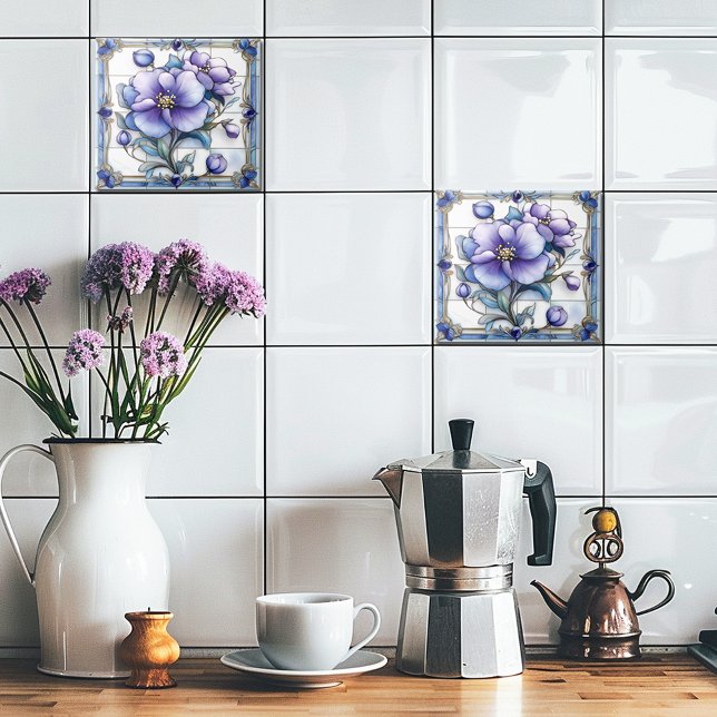 Pretty Purple Flowers Tile (Creator Uploaded)