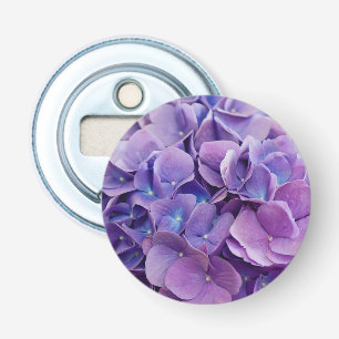 Pretty Purple Hydrangea Macro Photography Bottle Opener