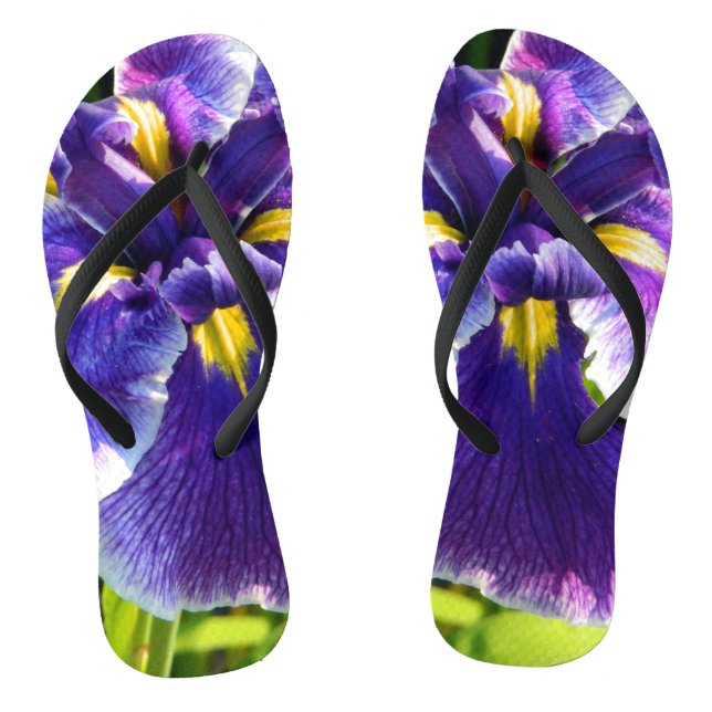 Pretty Purple Iris Jandals (Footbed)