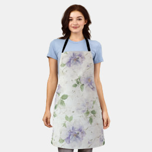 Pretty Purple Lavender Flowers Apron