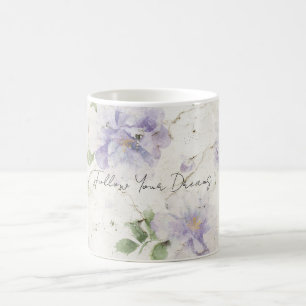 Pretty Purple Lavender Flowers Coffee Mug