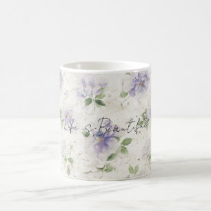 Pretty Purple Lavender Flowers Coffee Mug