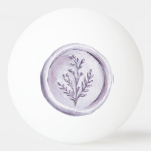 Pretty Purple Lavender Flowers Ping Pong Ball