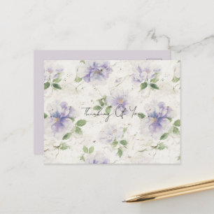 Pretty Purple Lavender Flowers Postcard