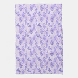 Pretty Purple Lilacs Tea Towel