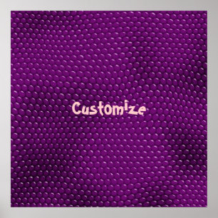 Pretty Purple Lizard Skin Scales Poster Print