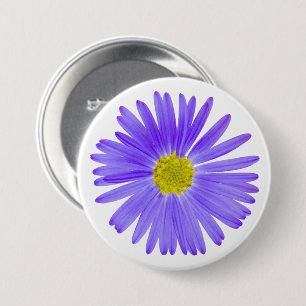 Pretty Purple Many Petaled Wildflower 7.5 Cm Round Badge