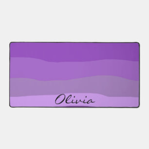 Pretty Purple Modern Earth Tone Desert Desk Mat