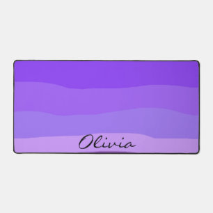 Pretty Purple Modern Earth Tone Desert Desk Mat