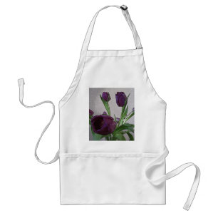 Pretty Purple Tulips Standard Apron