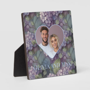 Pretty purple watercolor florals lilac lavender plaque