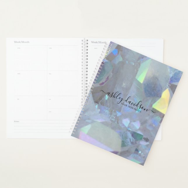 Pretty Quartz Crystal Business Planner (Display)