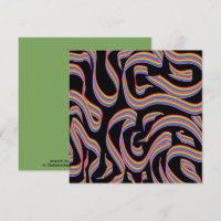 Pretty Rainbow Colored Ribbon Twists Pattern Art