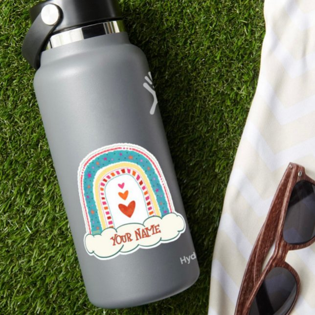 Pretty Rainbow Hearts Name Inspirivity Sticker (Creator Uploaded)