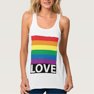 Pretty Rainbow Love, Pride, LGBT, Celebrate Love Singlet