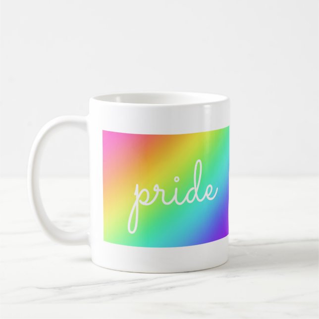 Pretty Rainbow Pride Mug (Left)