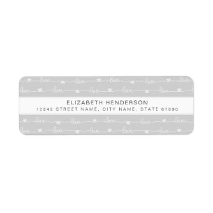 Pretty Rainbow Return Address Labels