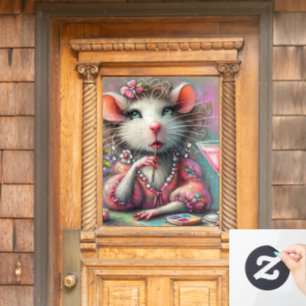 Pretty Rat Lady Having a Martini Contemplating