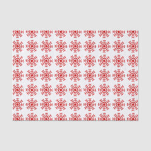 Pretty Red Christmas Snowflake Tissue Paper