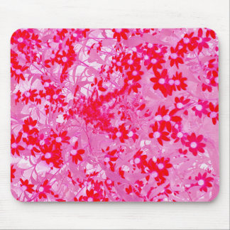 Pretty Red Flowers Mouse Pad