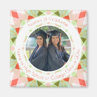 Pretty Red Green Graduation Photo Keepsake Gift