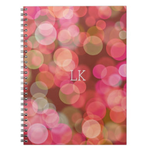 Pretty Red & Orange Floating Colour Notebook