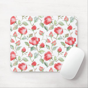 Pretty Red Roses Mouse Pad