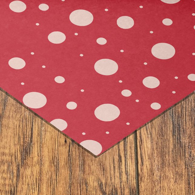 Pretty Red Tissue Paper with Pink Polka Dots (Creator Uploaded)