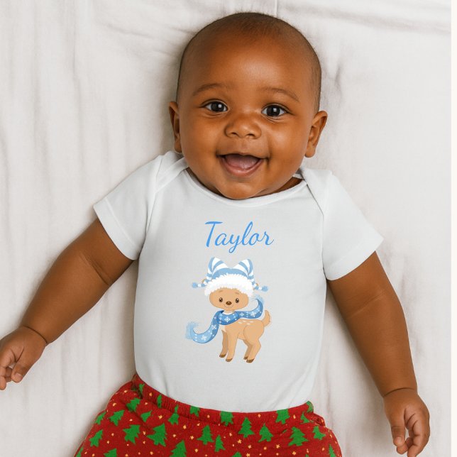 Pretty Reindeer in Blue Baby Bodysuit (Creator Uploaded)