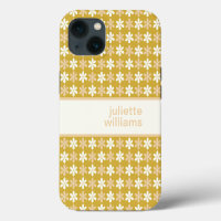 PRETTY REPEATING SMALL FLOWER PATTERN CREAM GOLD