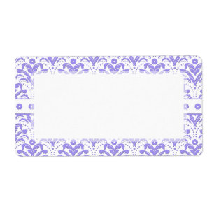 Pretty Retro 1930s Art Deco Purple Damask Pattern