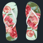 Pretty Retro Flower Fashion Chintz Peony n Bird Jandals<br><div class="desc">Matching fashion accessories make a perfect gift for a Couple's Shower or Bridal Shower Party Present for the bride that is using this as her invitation suite. Modern, pretty retro flower stylised peonies in bright fresh colours especially perfect for Spring or Summer weddings. This Wedding Invitation Set or Collection is...</div>