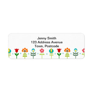 Pretty Retro folk flowers
