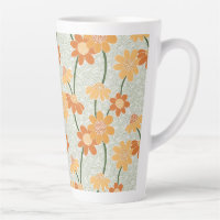 Pretty retro muted 1970s flowers