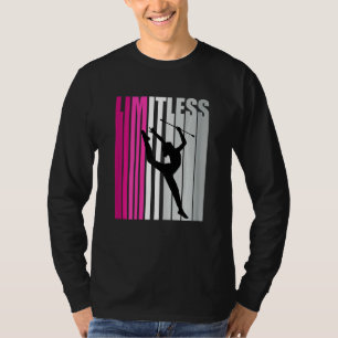 Pretty Rhythmic Gymnastics Squad Girl Kid Pink Lim T-Shirt
