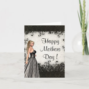 Pretty romantic mothers day card