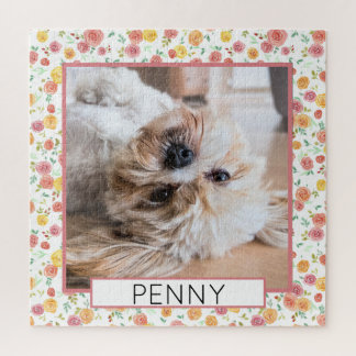 Pretty Roses Pet Photo Puzzle